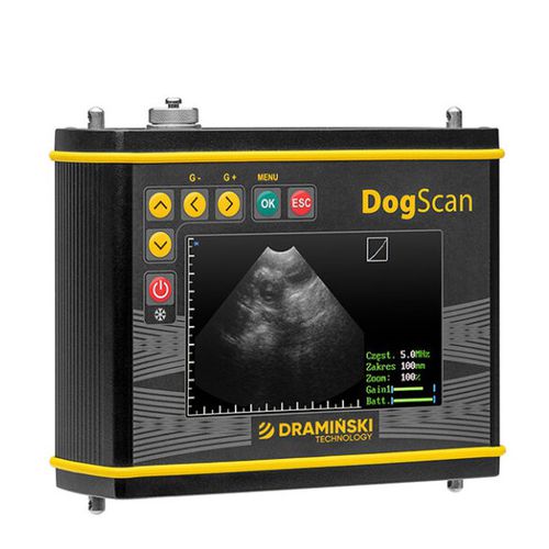 Tragbares Tierärztliches Ultraschallsystem - DogScan - Dramiński - Multifunktion / für Hunde / Schwarz-Weiß