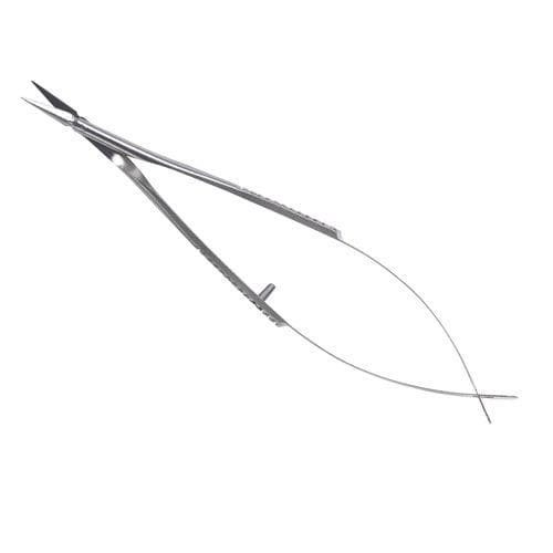 Schere für Chirurgie - Vannas - DTR Medical   - für Humanmedizin / gebogen