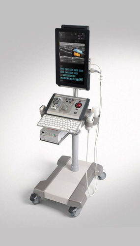 Ultraschallgerät / tragbar, mit Transportwagen - ALBIT - Echo-Son - für Ultraschalldiagnostik in Anästhesie und Intensivmedizin / Schwarz-Weiß / Farbdoppler