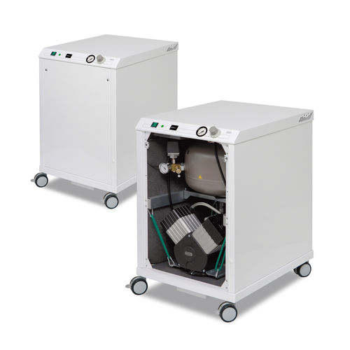Labor-Luftkompressor - DK50 2V/M mini - EKOM spol - Membran / auf Rollen / ölfrei