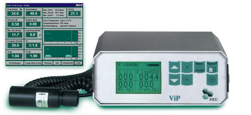Tester für Beatmungsgeräte - ViP - EKU Elektronik - Kalibrierung / Druck / Durchfluss