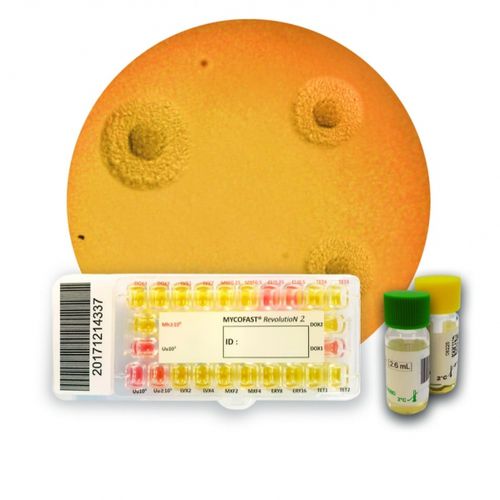 Testkit / Empfindlichkeit gegenüber antimikrobiellen Mitteln - MYCOFAST® RevolutioN 2 - ELITech Group  - für Identifikationsanalyse / Mycoplasma / Ureaplasma urealyticum