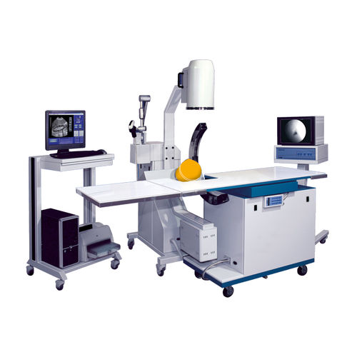 Extrakorporaler Lithotripter - COMPLIT™ - ELMED Medical Systems - auf Wagen / mit Lithotripsie-Tisch / C-Bogen