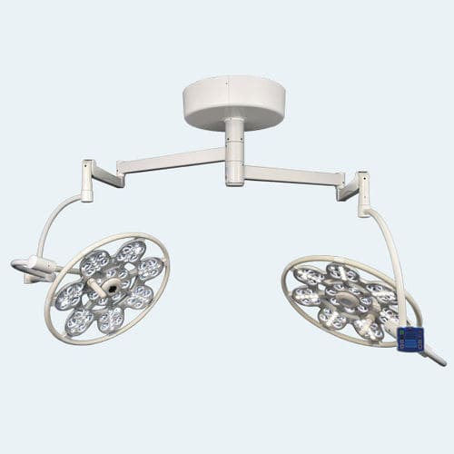 Deckenmontierte OP-Leuchte - 560/560 - EMALED - LED / für Veterinärmedizin / mit 2 Armen
