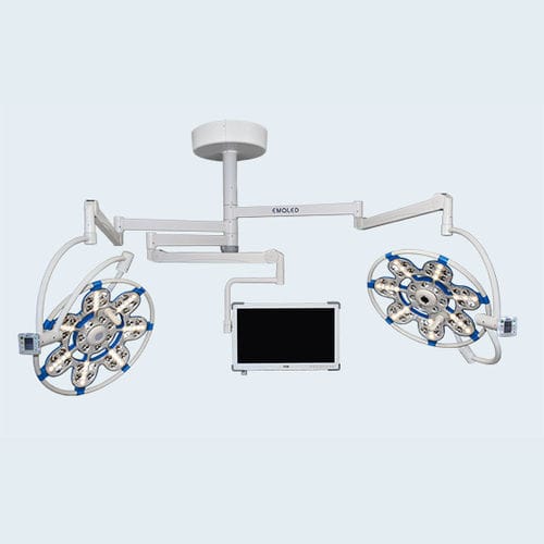 Deckenmontierte OP-Leuchte - 560/560 VM - EMALED - LED / mit 3 Armen / 96