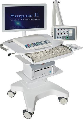 Elektromyograph / 24 Kanäle - SURPASS II - EMS Biomedical - mit Rollgestell / mit Neurosimulation / digital