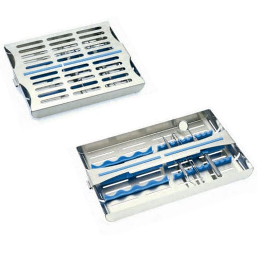Sterilisierkassette für zahnärztliche Instrumente - ES626.0 series - Ermis MedTech GmbH - perforiert / Edelstahl