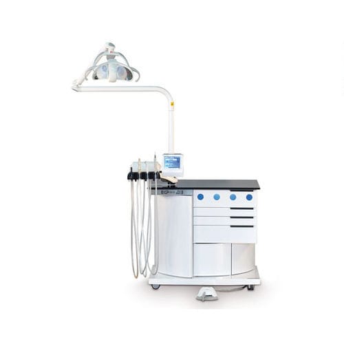 Podologie-Arbeitsstation - Steel TS - Euroclinic MediCare Solutions - mit Licht / mit Monitor / auf Rollen