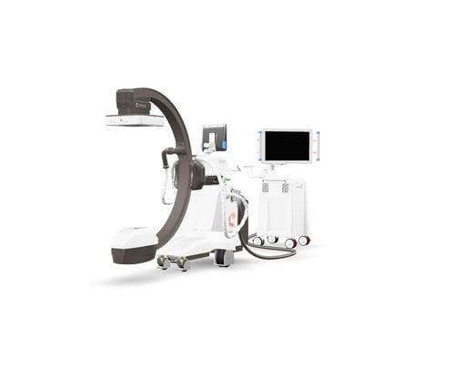 Mobiler C-Bogen - alien x 3D ready - Eurocolumbus - mit Flachbildsensor / mit Videosäule / mit integriertem Bildschirm