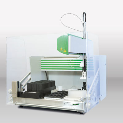 Laborautomatisierungssystem per Pipettierung - IIFT  - EUROIMMUN Medizinische Labordiagnostika AG - Tisch