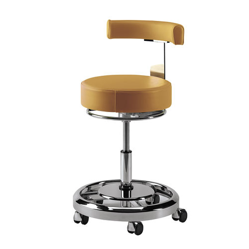 Dentalhocker - CDS301 - Euronda - höhenverstellbar / auf Rollen / T-förmig
