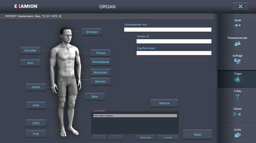 Medizinische Software - X-AQS Hum - Examion - Röntgen / universell / Management