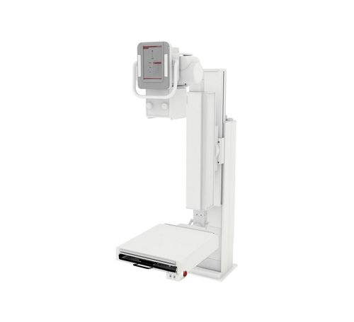Digitales Röntgensystem - X-DRS Floor U-Arm Hum - Examion - für multifunktionale Röntgenaufnahmen / ohne Tisch / mit schwenkbarem Röhrenarm