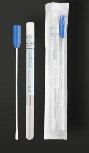 Tupfer mit Teströhrchen - 2606 series - F.L. Medical - Kunststoff / steril / Baumwolle