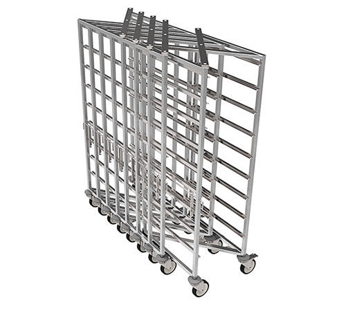 Wagen für Sterilisationskörbe - Famos - für Transport / Edelstahl / mobil