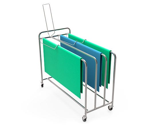 Medizinischer Wagen - 50.101.082 - Famos - für Papierspender / Lager / Edelstahl