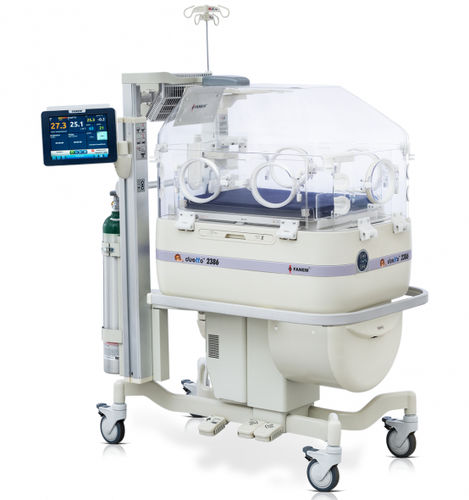 Inkubator für Neugeborene auf Rollen - Duetto® 2386 - Fanem - mit Monitor