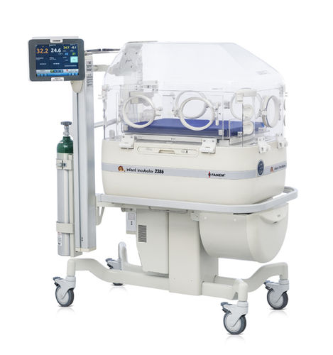 Inkubator für Neugeborene auf Rollen - 2386 - Fanem - mit Monitor