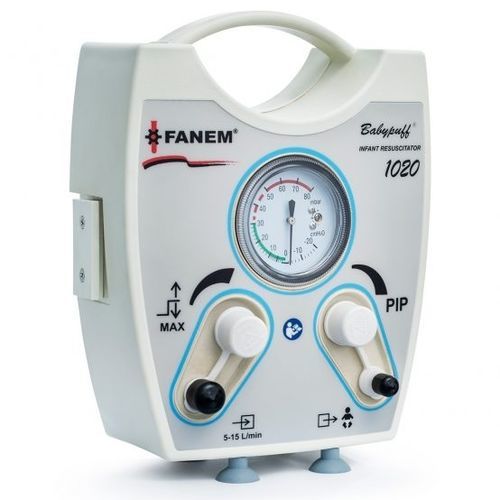 Manuelles Sauerstofftherapiegerät - Babypuff® 1020 - Fanem - auf Wagen / mit Sauerstoffmaske