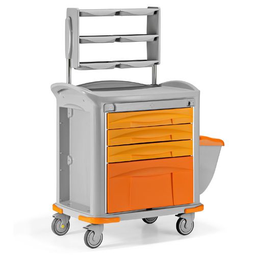 Medizinischer Wagen - Favero Health Projects - Medikamente / für Instrumente / Pflege