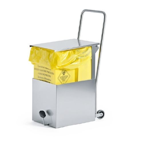 Medizinisch Sackhalterwagen - 9CB0320 - Favero Health Projects - Abfall / mit Platte / 1 Sack