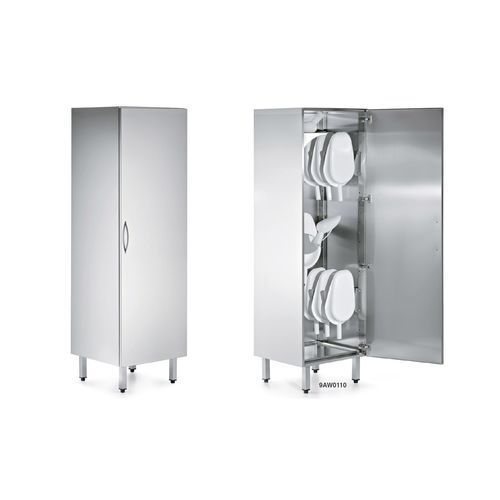 Schrank für Bettpfannen - 9AW0110  - Favero Health Projects - für Krankenhaus / Edelstahl / 1 Tür