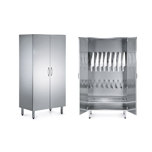 Schrank für Bettpfannen - 9AW0100 - Favero Health Projects - für Krankenhaus / mit Tür / Edelstahl