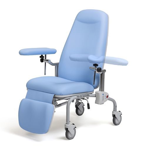 Manueller Blutentnahmesessel - COMFORT - Favero Health Projects - dreiteilig / auf Rollen / mit Fußstütze