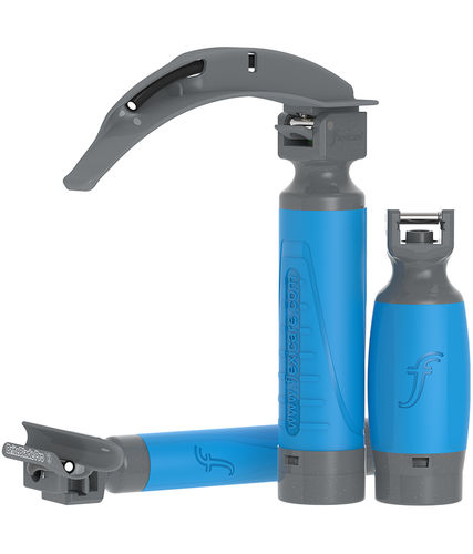 Griff für Laryngoskop / zum Einmalgebrauch - BritePro™ Solo - Flexicare Medical  - Glasfaser / LED / Metall