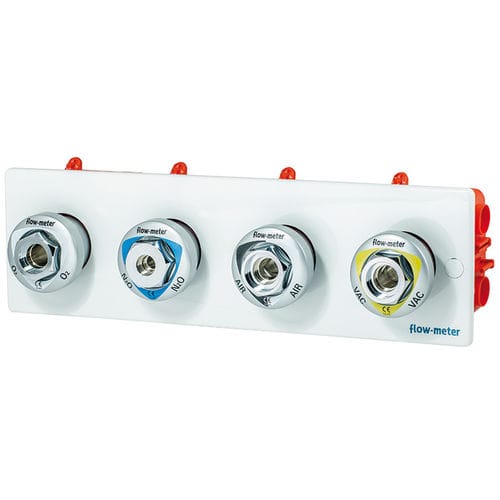 DIN-Steckdose - Flow-Meter - für Rohrleitungssysteme für medizinische Gase / für medizinische Gase