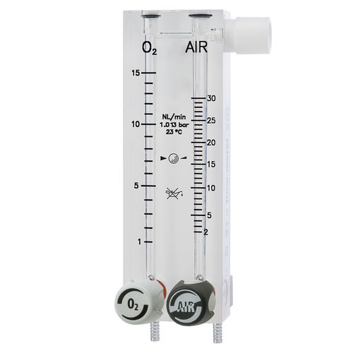 Gasmischer für Anästhesie - RM/185-2 - Flow-Meter - zur Patientenbeatmung / Sauerstoff / Flowmeter