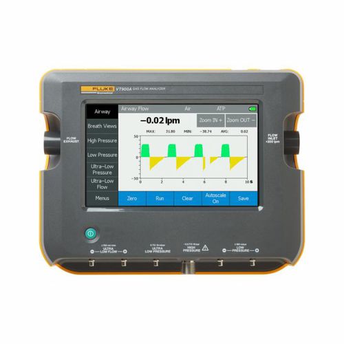 Analysegerät für Gasdurchsatz - VT900A - Fluke Health Solutions - Steuerung / Temperatur / Druck