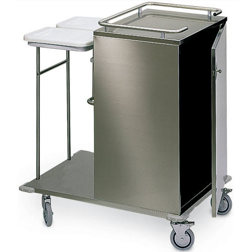 Sackhalterwagen für saubere Wäsche - Iseo Trio CPMC - Francehopital - für dreckige Wäsche / medizinisch / mit Regal