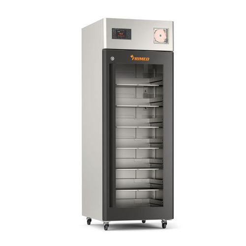 Kühlschrank für Blutbanken - AF70E - FRI.MED  - vertikal / 1 Tür / mit Glastür