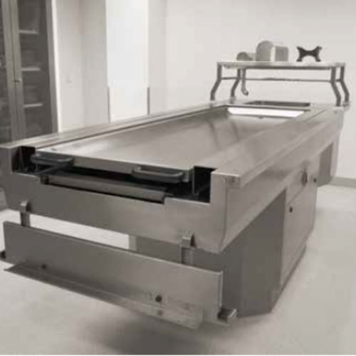 Rechtsmedizin-Autopsietisch - 86557/1/1000/250kg - Funeralia - für Histopathologie-Labor / Labor / zum Sezieren