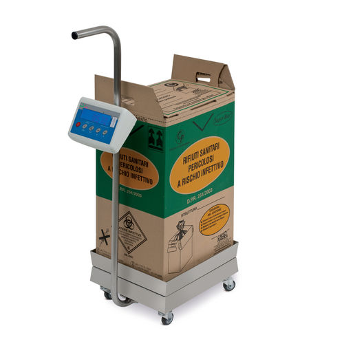 Medizinischer Wagen - Anne scale - Gardhen Bilance  - für Transport / Edelstahl / mit Waage