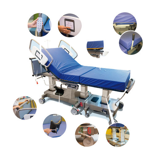 Bett für Entbindungen - Nascentia - Gardhen Bilance  - Krankenhaus / elektrisch / auf Rollen