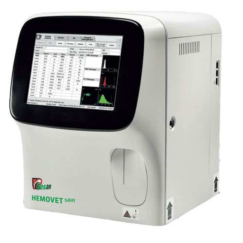 Hämatologie-Analysator / für Veterinärmedizin - HEMOVET 5DIFF - Gesan Production  - automatisch / Tisch / 23 Parameter