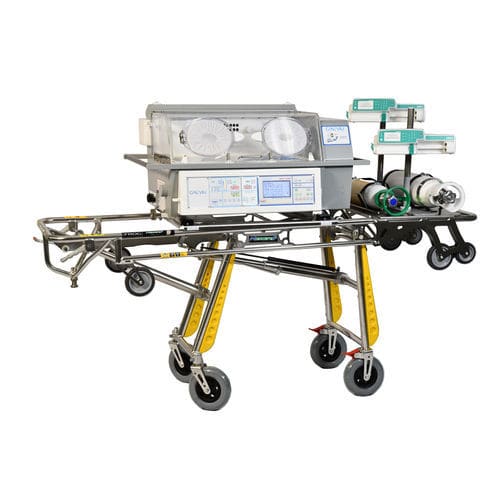 Inkubator für Neugeborene / für Transport - Baby Shuttle - GINEVRI srl - auf Rollen / mit Gebläse / batteriebetrieben