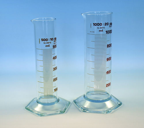 Borosilikatglas-Messzylinder - 42185 series - Glaswarenfabrik Karl Hecht - Mess