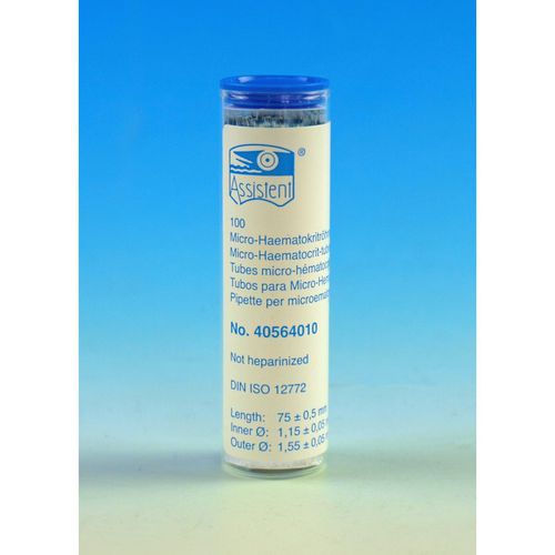 Reagenzglas für hämatologische Untersuchungen - 40564 - Glaswarenfabrik Karl Hecht - Glas / Kapillar / Einweg
