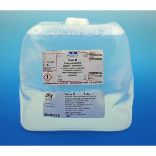 Alkalisches Reinigungsmittel - Biorex M  - Glaswarenfabrik Karl Hecht - flüssig / 5000 mL / für medizinische Instrumente