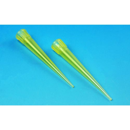 Gelbe Pipettenspitze - 40110   - Glaswarenfabrik Karl Hecht - transparent