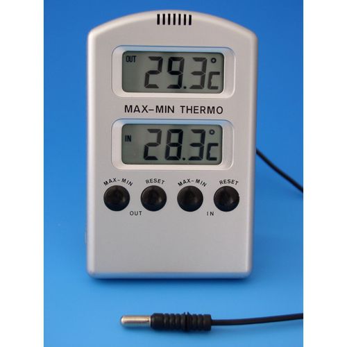 Laborthermometer - 43656   - Glaswarenfabrik Karl Hecht - elektronisch / Fühler / wasserdicht