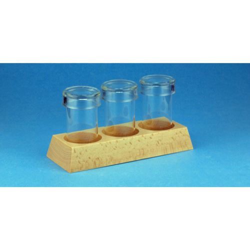 Glas-Färbetrog - 41224   - Glaswarenfabrik Karl Hecht - mit Sockel
