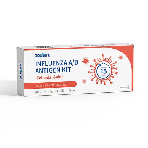 Grippe-Testkit - CG126001 - Goldsite Diagnostics Inc. - Antigene / Influenza A / Influenza B