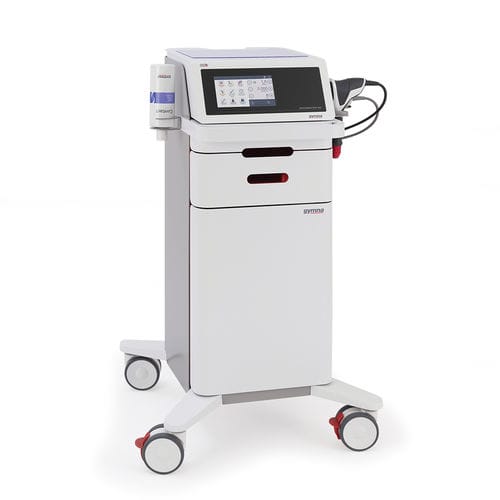 Extrakorporales Stoßwellentherapiegerät / für orthopädische Behandlungen - Shockmaster 500 - GymnaUniphy - auf Wagen