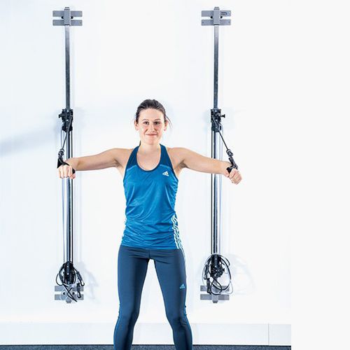 Crossover-Seilzuggerät - robomove®  - h/p/cosmos sports & medical - hoch / niedrig