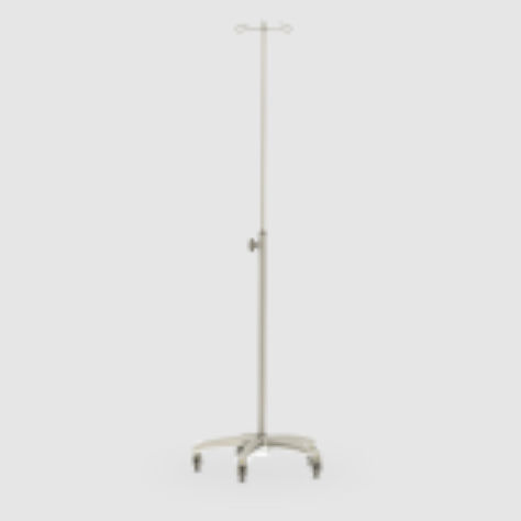 Infusionsständer auf Rollen - 02594 - Haelvoet - 2 Haken / höhenverstellbar