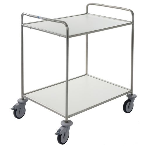 Medizinischer Sackhalterwagen - MW862K - Hammerlit - mit Tür / mit 2 Regalbrettern / aus Edelstahl